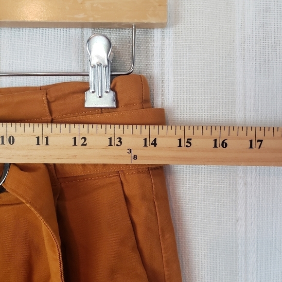 Banana Republic High Waisted‎ Pants Trousers Orange Size 4 Loose Fit Belted - Picture 4 of 11
